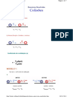 Colisões: Exercícios Resolvidos