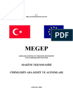 Megep: Makine Teknolojisi Cisimlerin Ara Kesit Ve Açinimlari