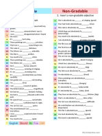 Gradable vs Non-Gradable Adjectives