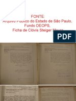 Fonte: Arquivo Público Do Estado de São Paulo, Fundo DEOPS, Ficha de Clóvis Steiger Moura