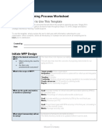 Workforce Planning Process Worksheet: Introduction: How To Use This Template