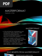 Masterformat: Prepared By: Ar. Mela