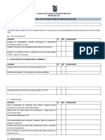 Lista de Cotejo para Término Del Año Escolar