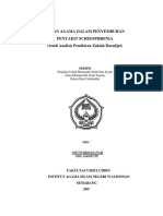 Peran Agama Dalam Penyembuhan Penyakit Schizophrenia (Studi Analisis Pemikiran Zakiah Daradjat)