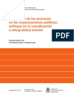 Cfi La Gestion de Los Procesos en Las Organizaciones Publicas Enfoque en La Coordinacion e Integralidad Estatal