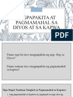 Pagpapakita at Pagmamahal Sa Diyos at Sa Kapwa