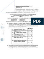 Declaración Jurada Alumnos