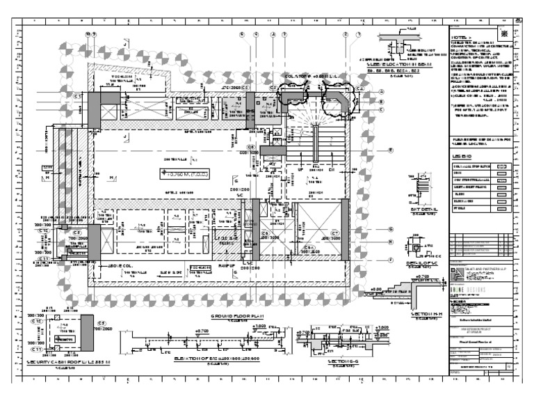 Ground Floor Plan and Structural Details | PDF