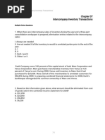 Intercompany Inventory Transactions