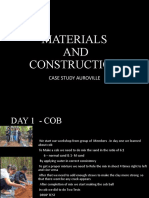 Materials AND Construction: Case Study Auroville
