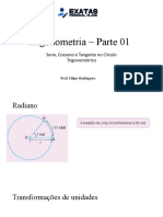 Trigonometria - Parte 01: Seno, Cosseno e Tangente No Circulo Trigonométrico