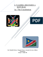 Topic: The Constitution: Theme 4: Namibia Becomes A Republic