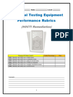 Electrical Testing Equipment Performance Rubrics: (NOCTI Remediation)