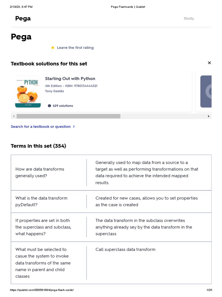 Pega CSSA PDF Class Programming) Application Software