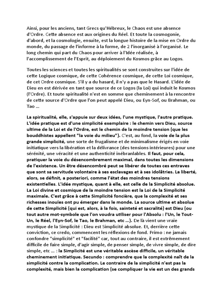 Ordo Ab Chao : De l'Ordre au Chaos | PDF | Dieu | Doctrines et ...