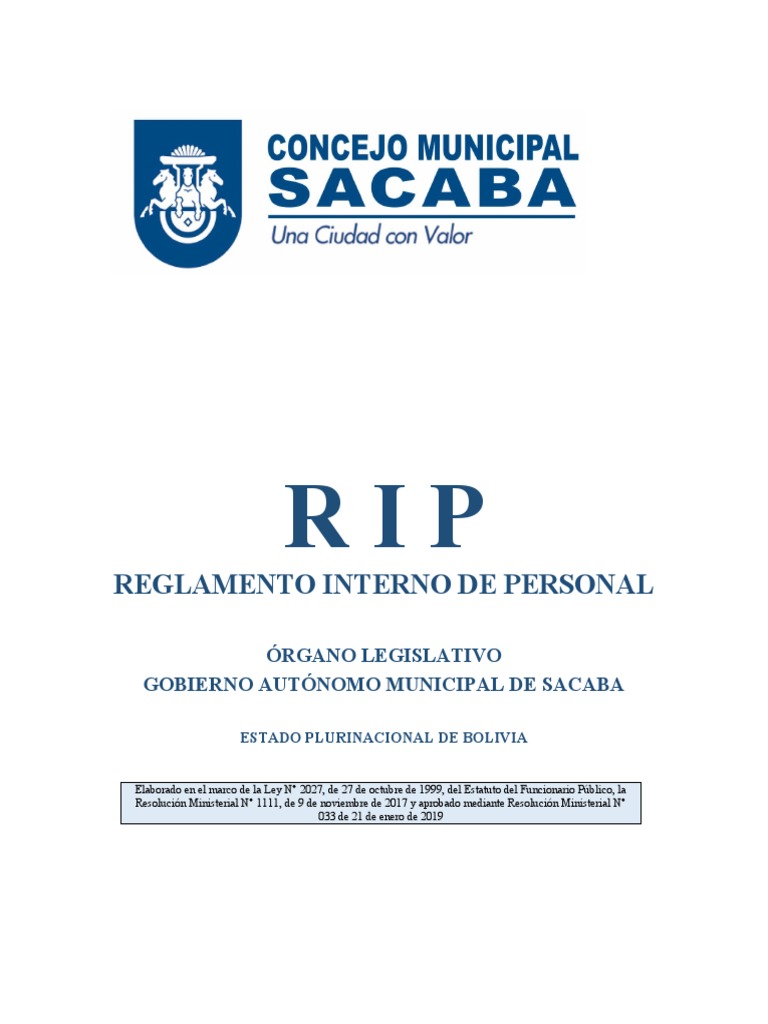 MODELO - RIP - 31-12-2019 Enviado A Ejecutivo | PDF | Regulación ...