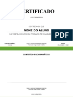 Certificado: Nome Do Aluno