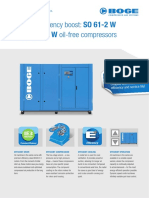 SO 61-2 W SO 126-2 W Oil-Free Compressors: A Clean Efficiency Boost: To