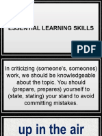 Essential Learning Skills
