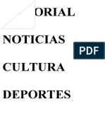 Editorial Noticias Cultura Deportes