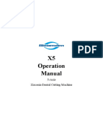 Bloomden Milling Machine X5 Operation Manual