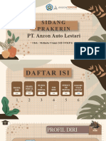 PT. Anzon Auto Lestari Sidang Prakerin: Oleh: Melinda Utami (XII OTKP1)