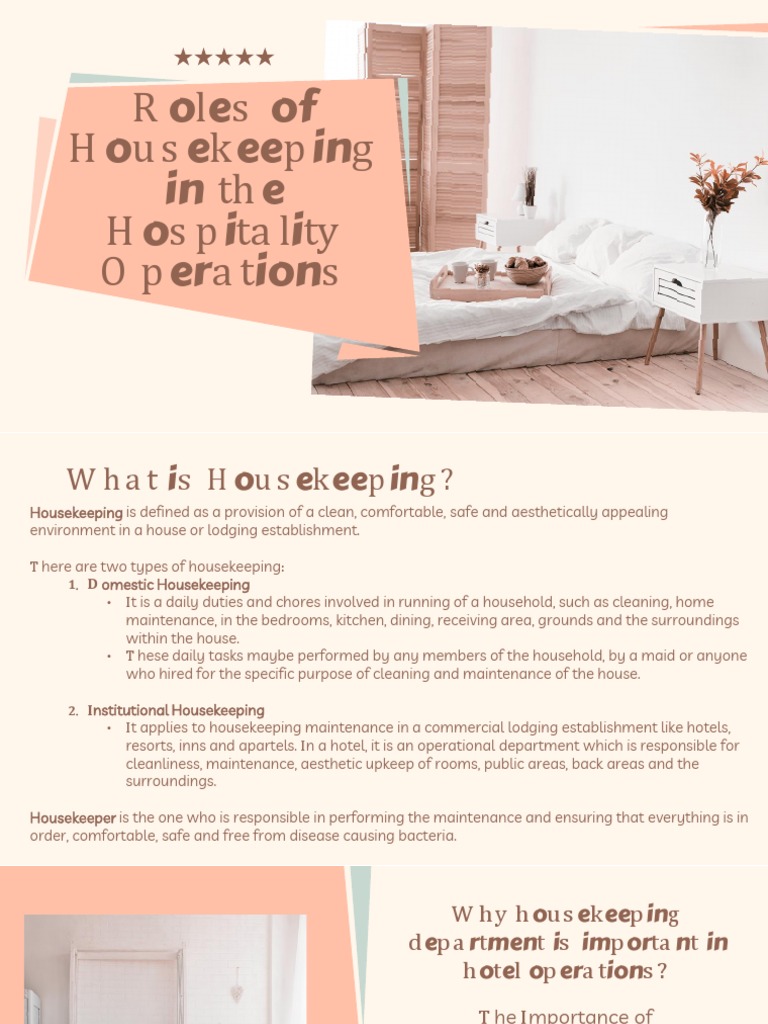 Module 4 HOUSE KEEPING Report | PDF | Housekeeping | Linens