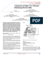 Design and Development of Inline Two Wheeler Self Balancing Electric Bike IJERTCONV9IS03112