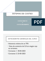 Sistema de Costeo Directo y Absorvente