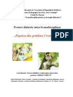 Proiect Didactic Inter-Transdisciplinar ,,pupaza Din Gradina Crengiana, Soroca