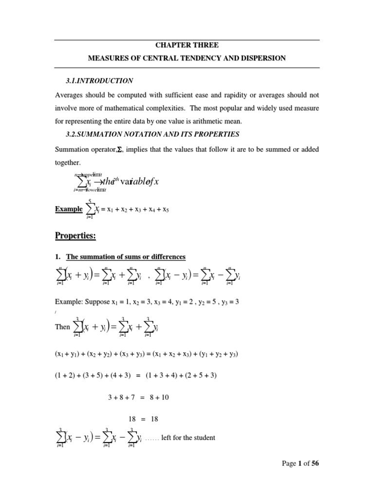 CH-3 Stat I | PDF