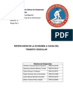 Repercusión en La Economía A Causa Del Tránsito Vehicular