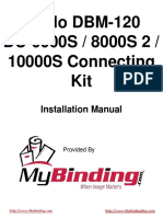 Duplo DBM-120 DC-6000S / 8000S 2 / 10000S Connecting Kit: Installation Manual