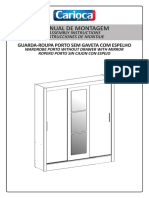 Manual de Montagem: Guarda-Roupa Porto Sem Gaveta Com Espelho