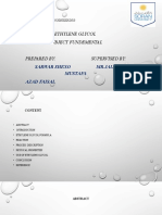 Ethylene Glycol Subject Fundemental Prepared By: Supervised by