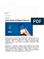 Case Study of Nepal Telecom