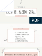 Ciclo Del Hábito: Señal: Tutoría Iii