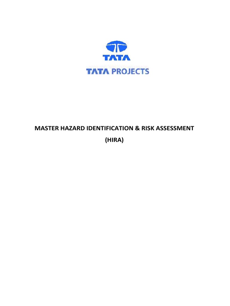 Master Hira Rev 0 13 07 2018 Pdf Risk Risk Assessment