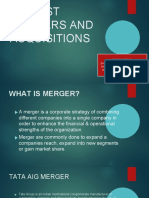 Biggest Mergers and Acquisitions