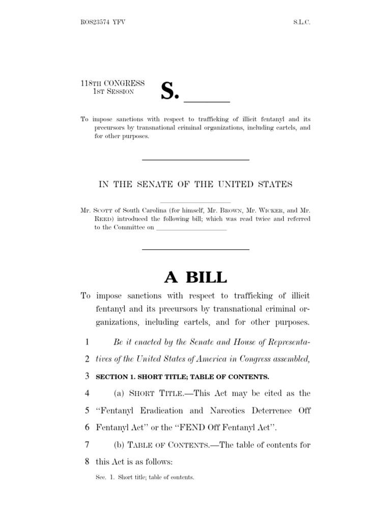 FEND Off Fentanyl Act Text PDF