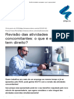 Revisão Das Atividades Concomitantes - o Que É e Quem Tem Direito