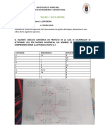 Taller 1. Ruta Critica