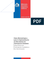 Guía Metodológica para La Implementación de Mecanismos de Participación Ciudadana