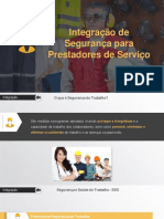 Treinamento de Integração para Prestadores de Serviço