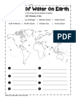 Iden Fy: 2 Bays, 1 Gulf, 4 Oceans, 1 Sea: Each of The Numbers On The Map Are On Bodies of Water