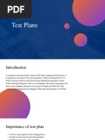 Test Plans