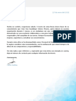 Carta de Recomendacion Laboral