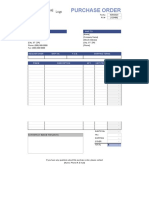 Simple Purchase Order Template For Excel 2
