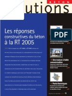 Les Réponses Constructives Du Béton À La RT 2005