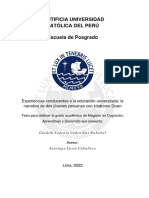 Pontificia Universidad Católica Del Perú Escuela de Posgrado